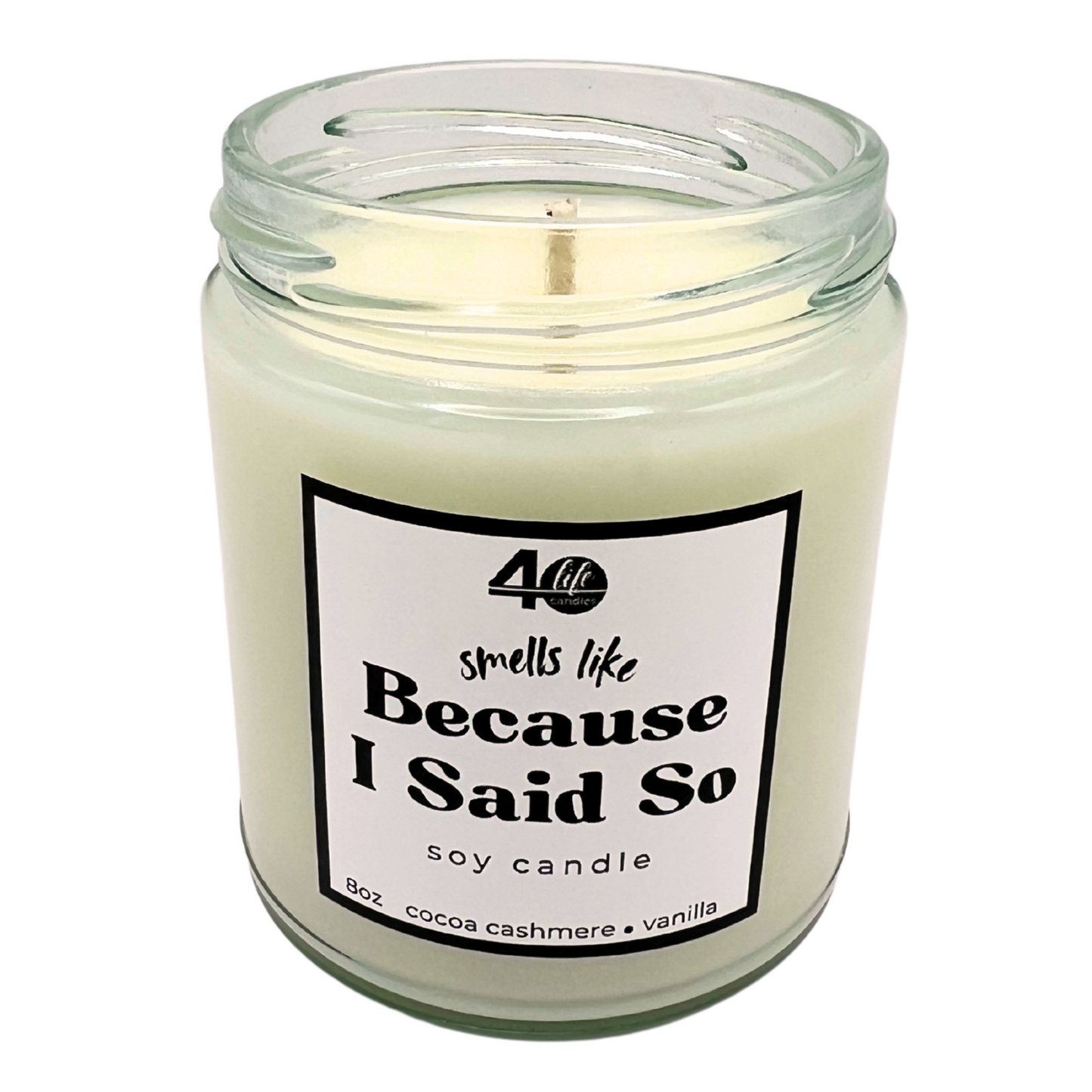 Funny Soy Candle with single cotton wick