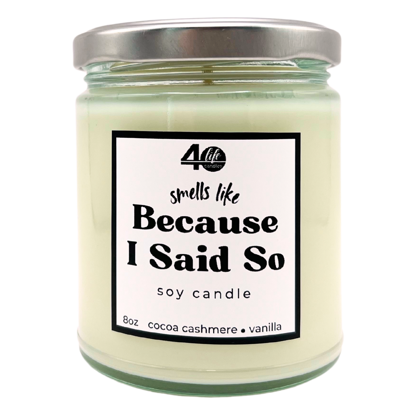 Soy Candle with silver metal lid