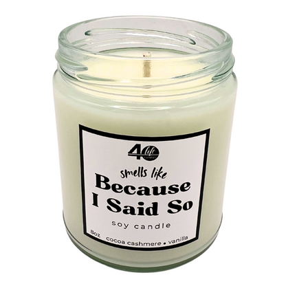 Funny Soy Candle with single cotton wick