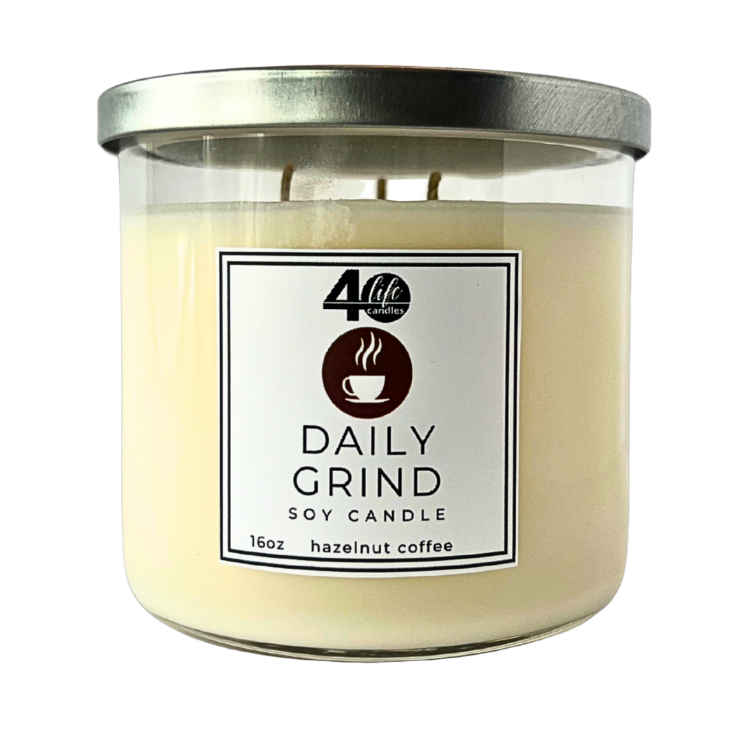 Daily Grind soy candle 3-wick
