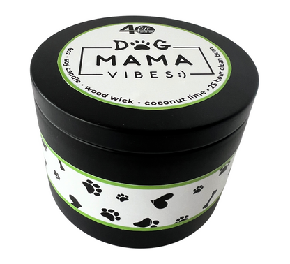 Dog Mama Vibes soy candle 6oz 25 hour clean burn