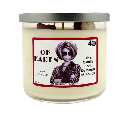 OK Karen 3-Wick Soy Candle