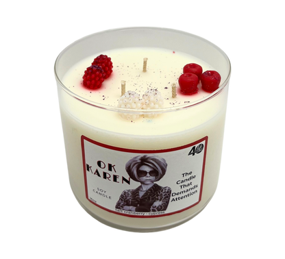OK Karen 3-Wick Soy Candle