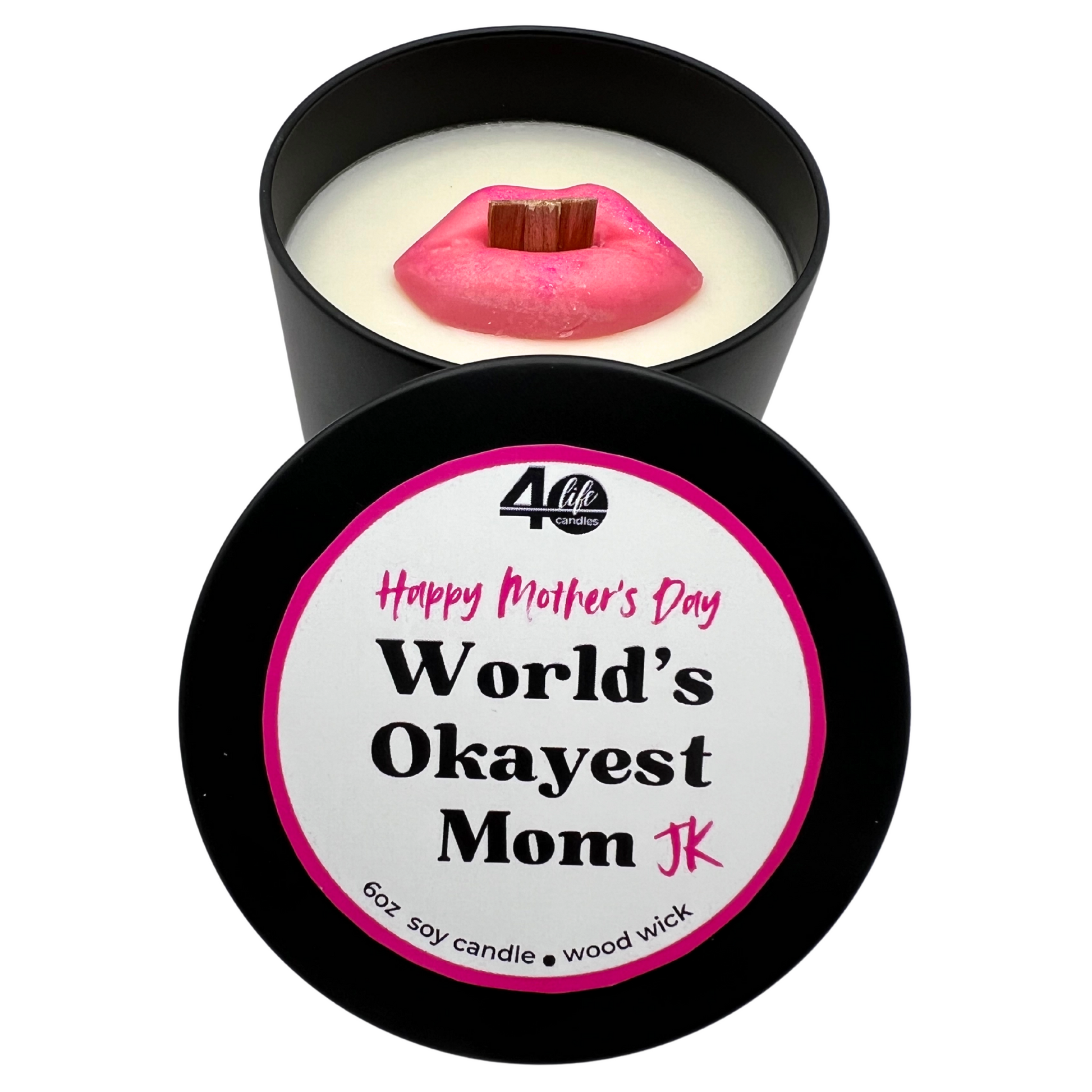 World's Okayest Mom Mother's Day Soy Candle