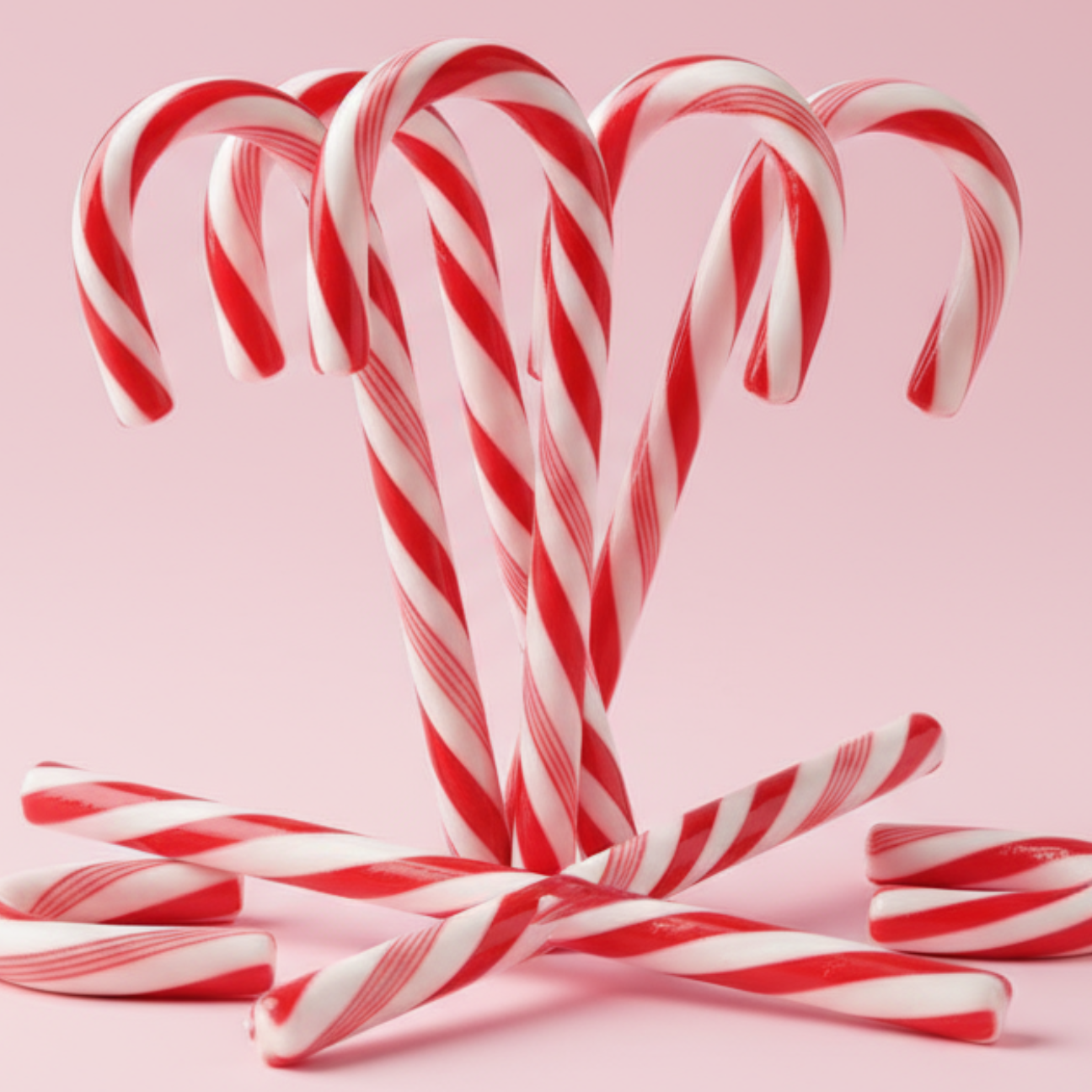peppermint candy only pink background